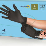 Γάντια Εξεταστικά Νιτριλίου Μαύρα Χωρίς Πούδρα